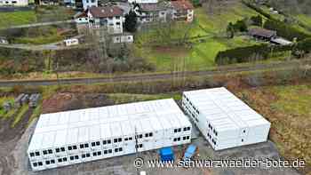 Unterbringung in Calmbach: Wann sind die Flüchtlingscontainer fertig?
