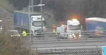 Two lorry crash near Dartford Crossing causes SEVERE delays