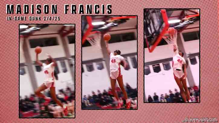 Legendary leap: Lancaster's Madison Francis, Mississippi State recruit, gets national attention for rare slam dunk in game