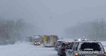 Ontario highway shut down after ‘very serious’ multi-vehicle crash in snowy conditions