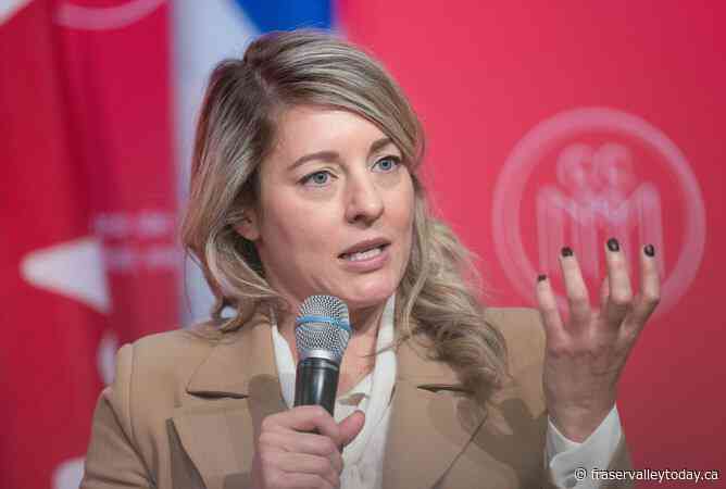 Joly won’t say whether ‘abhorrent’ Trump pitch to clear Gaza means ethnic cleansing