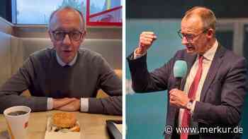 Wahlkampf wie Trump und Söder? Merz bereitet sich bei McDonald‘s auf TV-Duell vor