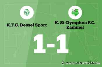 Zammel B dieper in de problemen na gelijkspel tegen Dessel Sport B