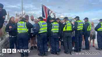 Man sentenced over seafront protest disorder