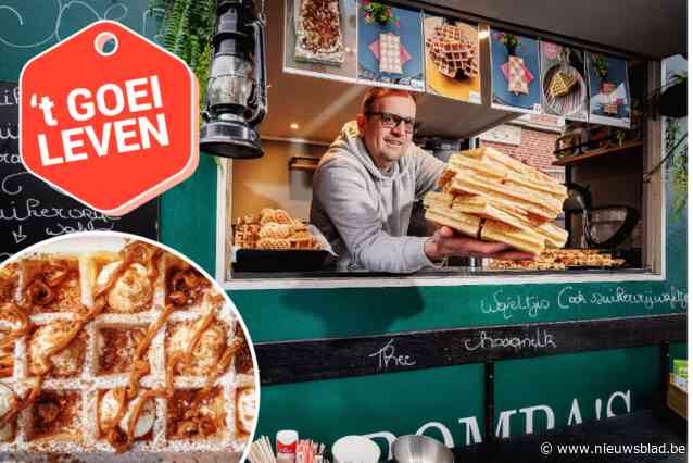 Hans ruilde job in de bouw voor foodtruck Bompa’s Wafel: “Het succesrecept komt van mijn vader”