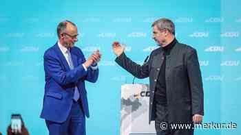 Live im Stream: Hier sehen Sie die Reden von Merz und Söder auf dem CSU-Parteitag