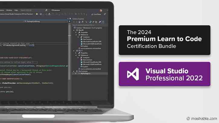 Launch a coding career with Microsoft Visual Studio and 15 courses for just A$88