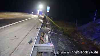 Unfall auf der A94 auf Höhe Mößling: Fahrtrichtung München gesperrt