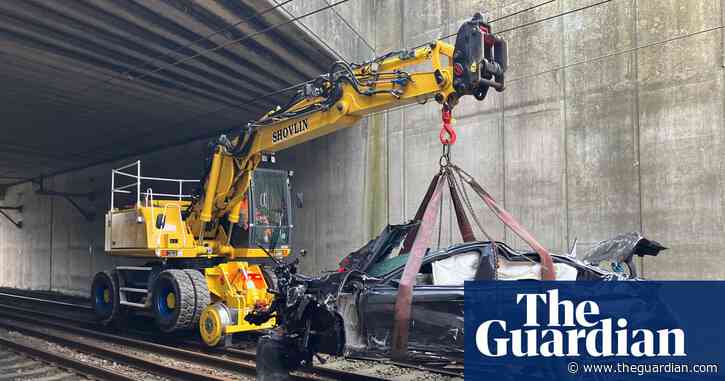 Trains restart after suspected drink-driver crashes on to tracks in Salford