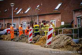 Gasleiding geraakt tijdens graafwerkzaamheden
