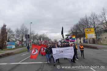 Hunderte Menschen demonstrieren