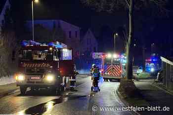Zimmerbrand in Höxter: Feuerwehr rückt aus