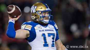 QB Chris Streveler signs 1-year contract extension with Winnipeg Blue Bombers