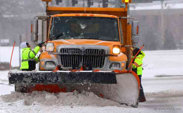 Allen County under travel advisory while City of Fort Wayne addresses wintry roads