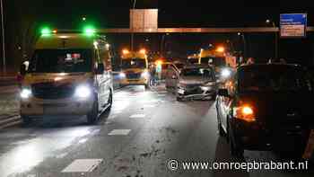 Meerdere gewonden door kettingbotsing op N261 in Waalwijk