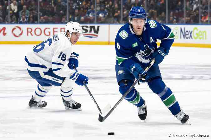 Canucks edge Leafs 2-1 on Boeser’s power-play goal