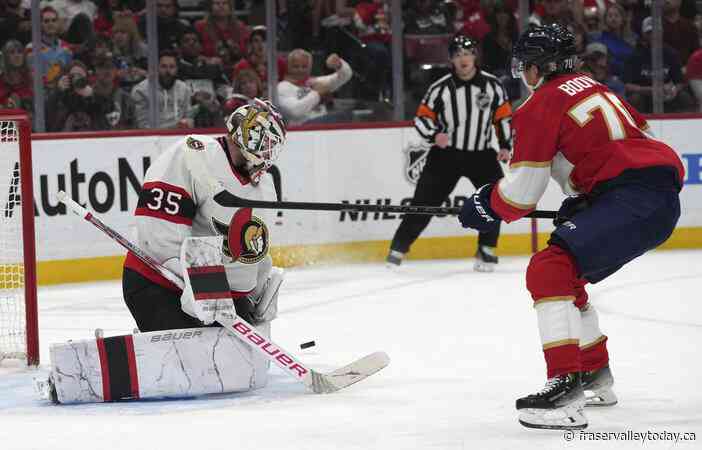 Matthew Tkachuk nets 3 points, Panthers beat Senators 5-1