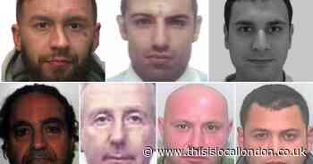 The names and faces of National Crime Agency's most wanted men in London