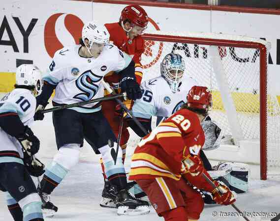Tired Flames look forward to time off after blowing lead in 3-2 OT loss to Kraken