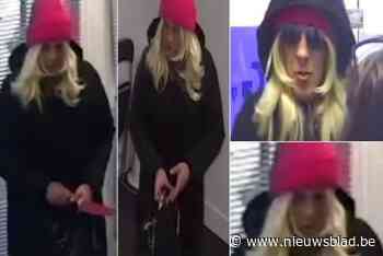 Politie zoekt dader met felroze muts en blonde pruik van gewapende overval op goudwisselkantoor in Dilbeek