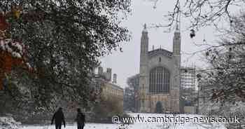 Weather map shows when snow and freezing temperatures will reach Cambs