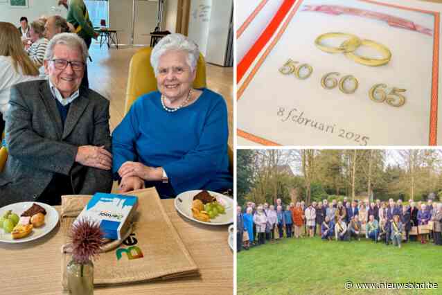 Berlaarse jubilarissen in de bloemetjes gezet: “Het geheim? Water bij de wijn doen”