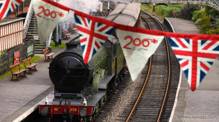 Free “Railway 200” anniversary chocolates being handed out in stations