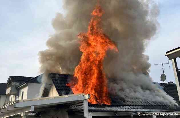 FW-GL: Anbau eines Einfamilienhauses brennt komplett nieder im Stadtteil Hebborn