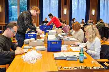 Briefwahlunterlagen in Bad Oeynhausen auf dem Weg