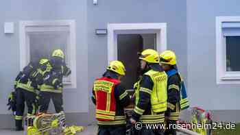 Wäschetrockner in Traunstein in Brand – Feuerwehr im Einsatz