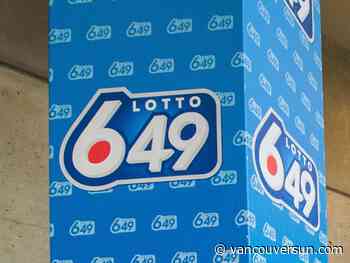 Saturday's winning $1 million Lotto 6/49 ticket was bought in Vancouver