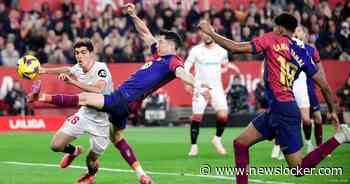 Twee goals na acht minuten, Sevilla net voor rust bijna op voorsprong tegen Barcelona