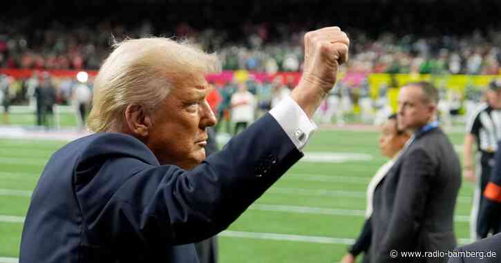 US-Präsident Trump beim Super Bowl