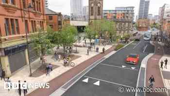 Busy road's revamp for cyclists and pedestrians
