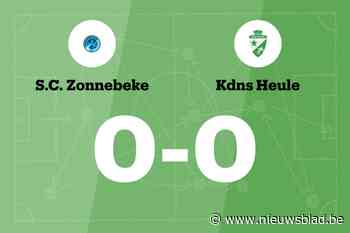 Winnende reeks van KdNS Heule B eindigt na wedstrijd tegen SC Zonnebeke