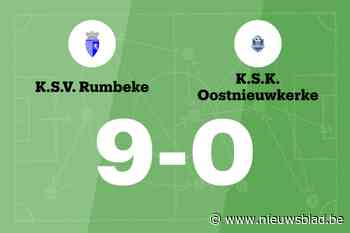 Zes opeenvolgende overwinningen voor SV Rumbeke na 9-0 tegen KSK Oostnieuwkerke