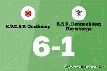 SV Oostkamp B beëindigt de zegereeks van SKD Hertsberge