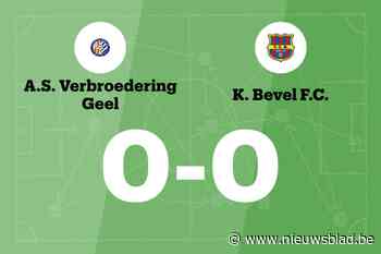 Doelpuntloos gelijkspel tussen ASV Geel en Bevel