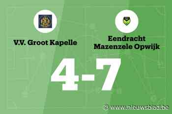 Mazenzele Opwijk C blijft moeilijk te verslaan