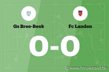 Doelpuntloos gelijkspel tussen Bree-Beek en FC Landen