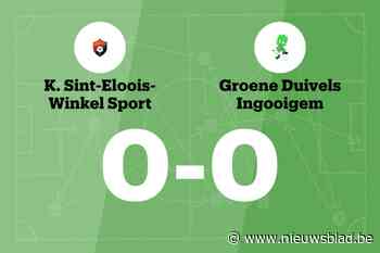 Winkel Sport en GD Ingooigem komen niet tot scoren