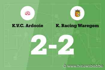 VC Ardooie speelt thuis gelijk tegen Racing Waregem