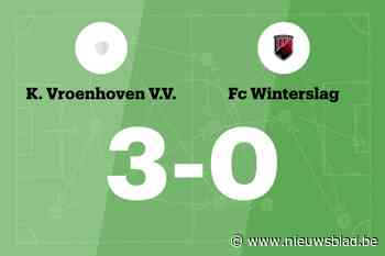 Geen verbetering voor FC Winterslag na verlies tegen Vroenhoven