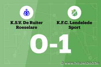 Kerckhof is goud waard voor FC Lendelede Sport tegen SV De Ruiter