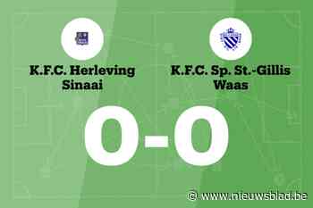 FCH Sinaai en Sporting Sint-Gillis Waas blijven steken op 0-0