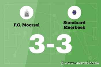 Moorsel speelt thuis gelijk tegen Meerbeek