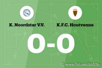 Doelpuntloze wedstrijd voor Noordstar en Houtvenne
