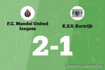 Mandel United beëindigt reeks nederlagen in de wedstrijd tegen KSV Kortrijk