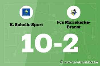 Schelle Sport B maakt veel doelpunten thuis tegen Mariekerke-Branst B