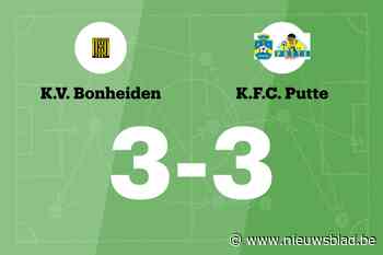 Bonheiden en Putte delen de punten